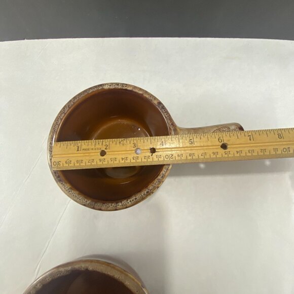 Brown Drip Handled French Onion Soup Bowl Set Of 2 - Picture 9 of 10